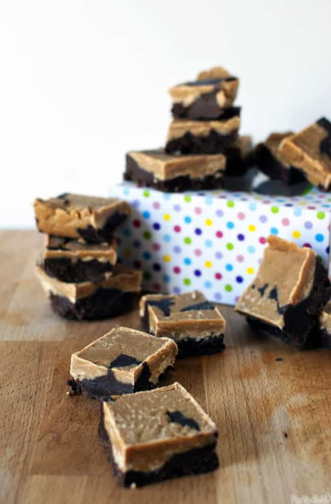 Chocolate peanut butter fudge is the perfect combination of chocolate and peanut butter in the world's perfect confection - fudge. \\ PassTheSushi.com