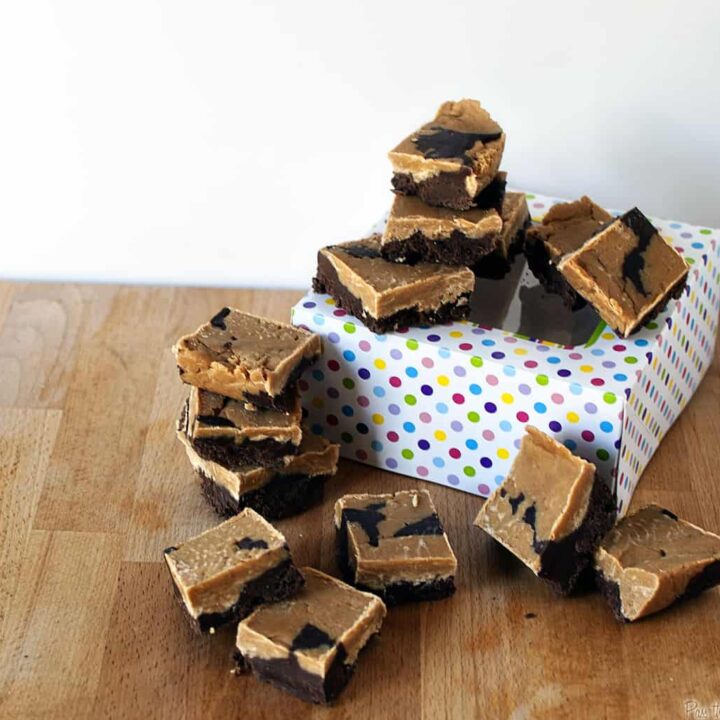 Chocolate peanut butter fudge is the perfect combination of chocolate and peanut butter in the world's perfect confection - fudge. \\ PassTheSushi.com