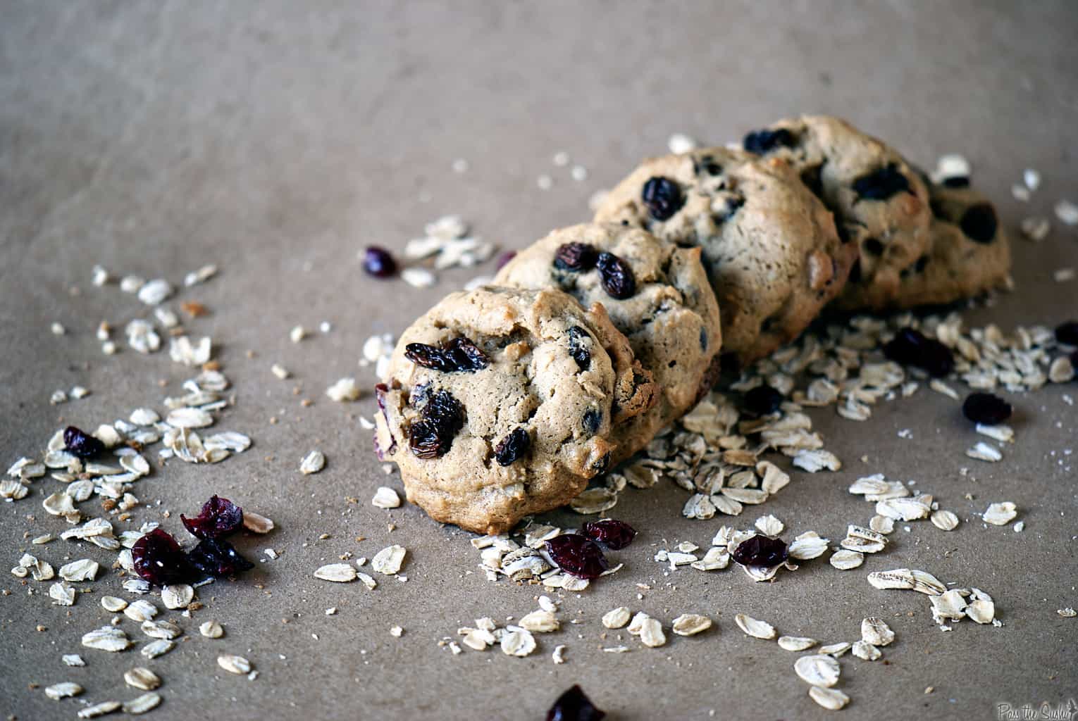 Flu fighter cookies, packed with healthy oats, ginger, lemon, and antioxidants.