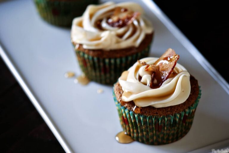 Maple French Toast Bacon Cupcakes