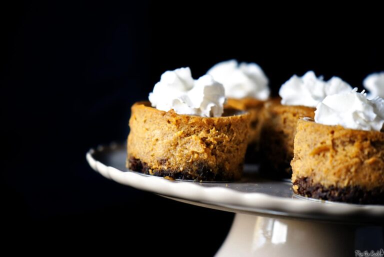 Gingersnap Spiced Mini Pumpkin Pies {Top 10 Thanksgiving Recipes}