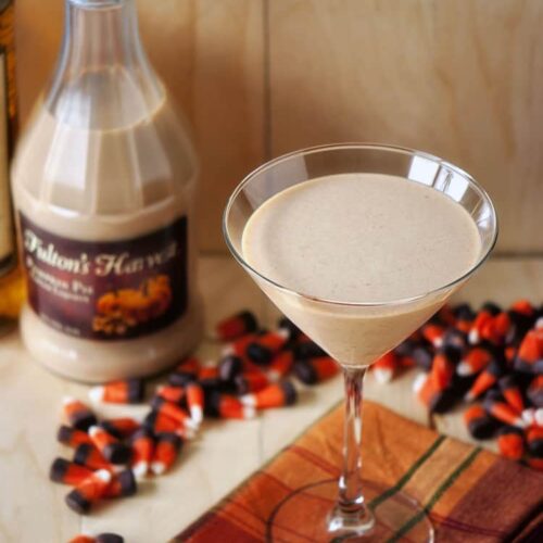A pumpkin pie martini will be the perfect ending to your holiday dinner party. Rich and creamy, this adult cocktail recipe will put everyone in a festive mood.