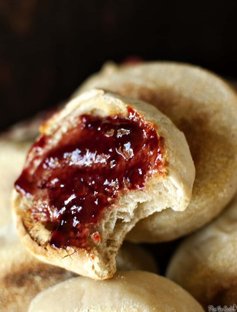 Homemade English muffins will become your new favorite breakfast bread of choice. Tender and chewy, with the perfect balance of nooks and crannies. \\ PassTheSushi.com