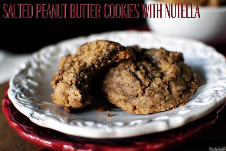 Salted Peanut Butter Nutella Cookies