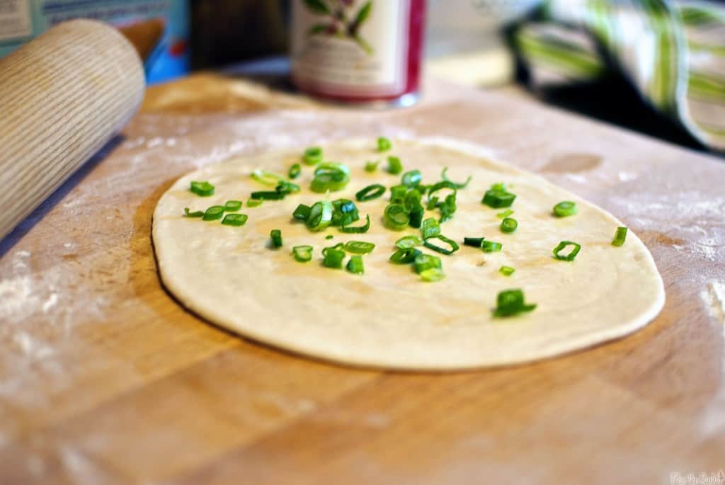 Scallion pancakes being made for Chinese New Year | PassTheSushi.com