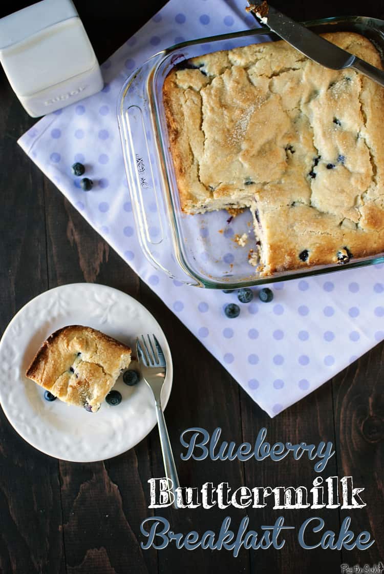 Blueberry Buttermilk Breakfast Cake - Pass The Sushi