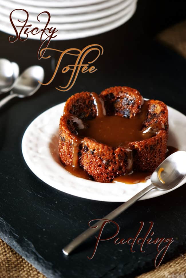 Sticky toffee pudding is a British dessert, made from dates that are baked into a soft sponge cake, then covered in a river of toffee.  PassTheSushi.com