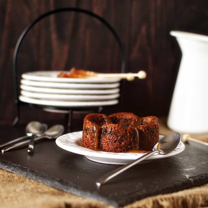 ﻿Sticky toffee pudding ﻿is a British dessert, made from dates that are baked into a soft sponge cake, then covered in a river of toffee. \\ PassTheSushi.com