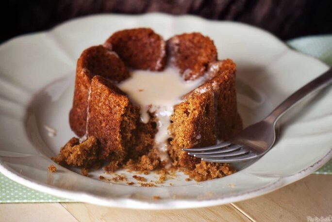 Black & Tan Cakes with Irish Cream Glaze