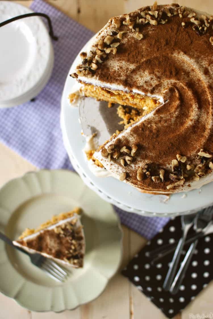 Simple Carrot Cake with Cream Cheese Frosting Pass The Sushi