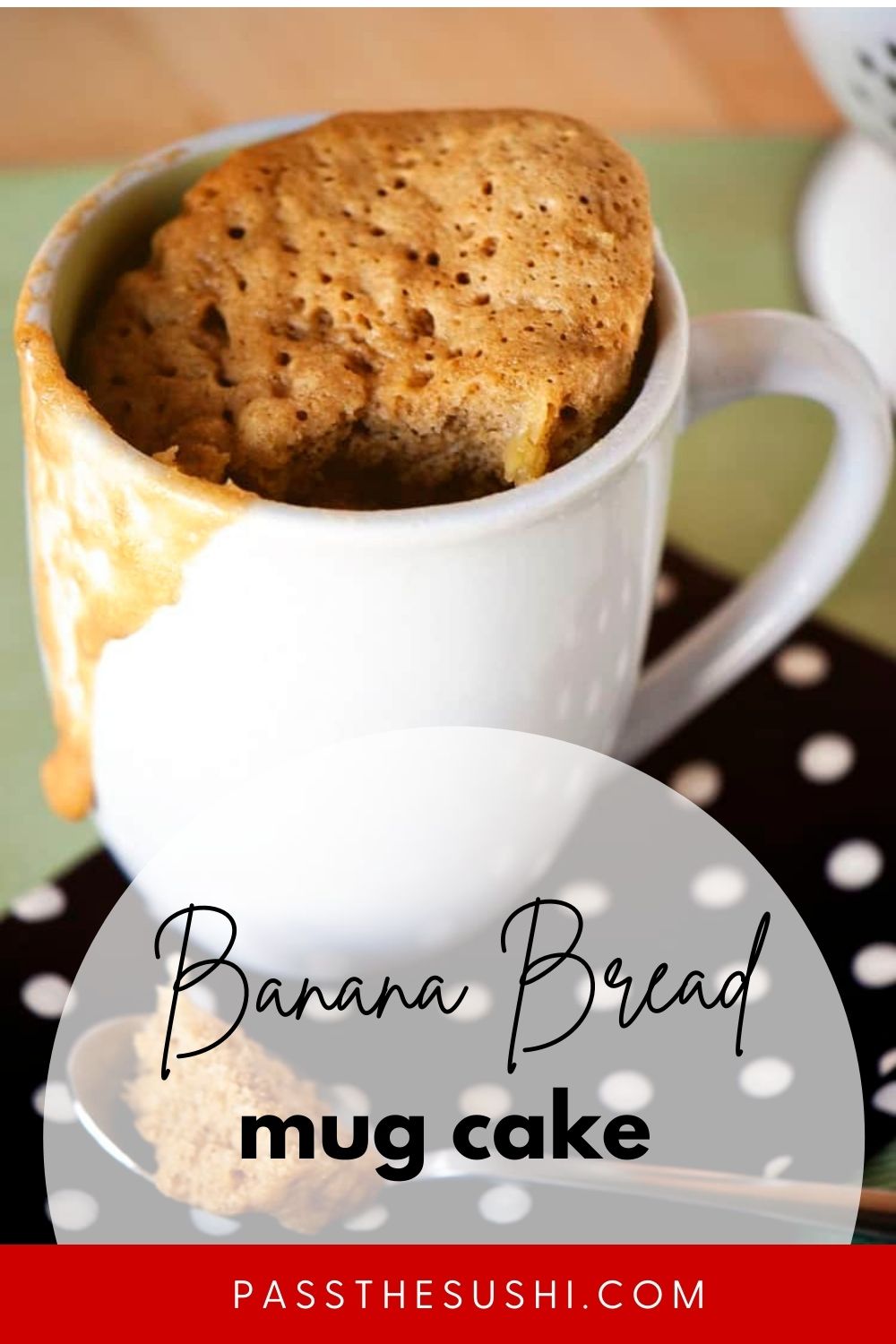 Banana Bread Mug Cake - Easy Microwave Recipe | Kita Roberts