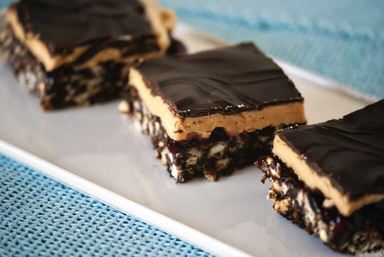 Peanut Butter & Jelly Chocolate Bars