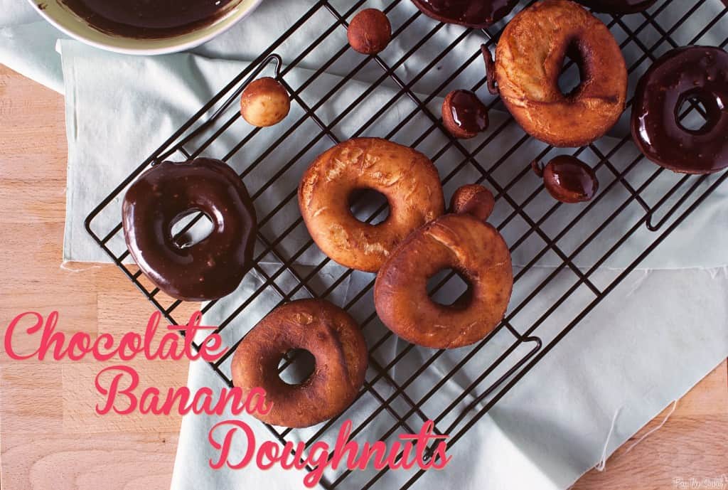 Chocolate Banana Doughnuts 