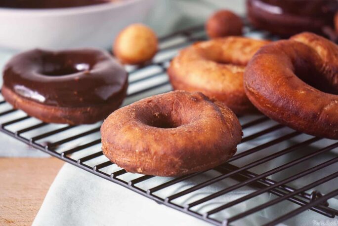 Chocolate Banana Doughnuts