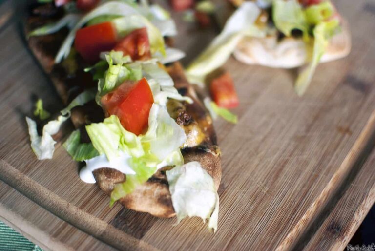 Personal Grilled Taco Pizzas