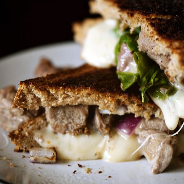 Leftover Lamb Grilled Cheese Sandwich