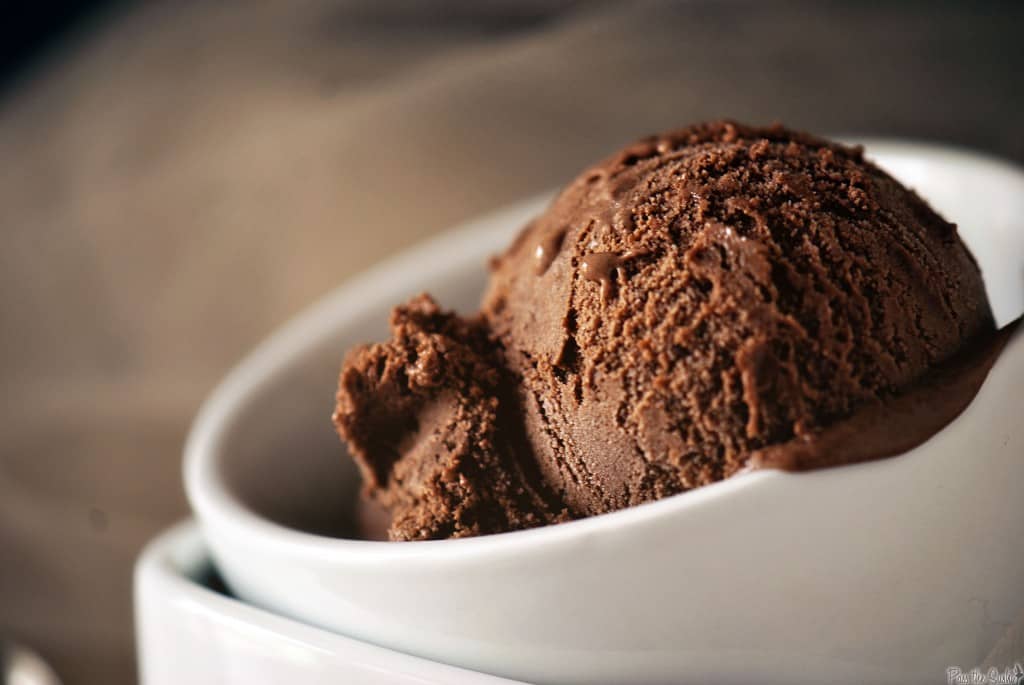 Double Chocolate Liqueur Ice Cream Recipe || PasstheSushi.com