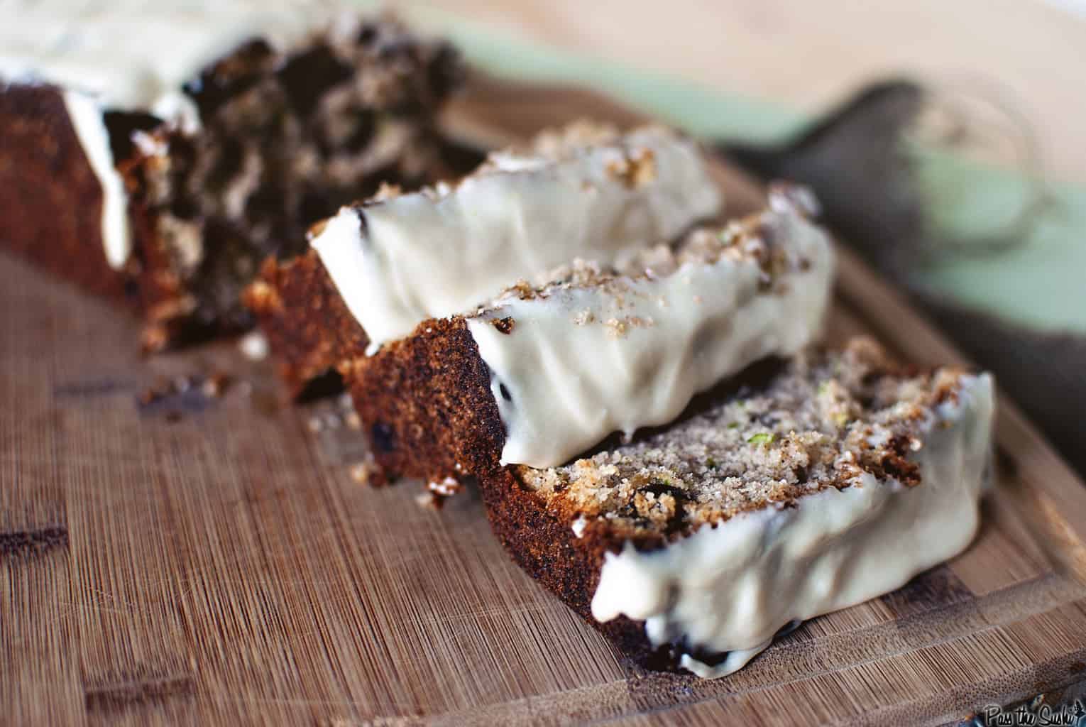 Caramel Frosted Zucchini Bread - Pass The Sushi