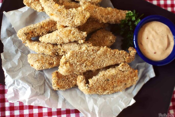 Crispy Baked Chicken Fingers For Two