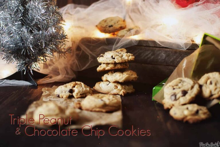 Triple Peanut and Chocolate Chip Cookies