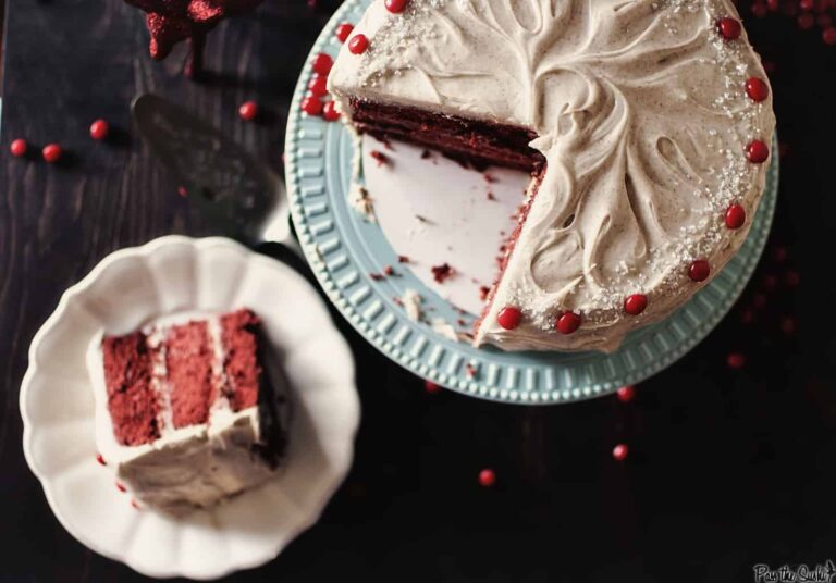 Red Velvet Cake with Cinnamon Cream Cheese Frosting