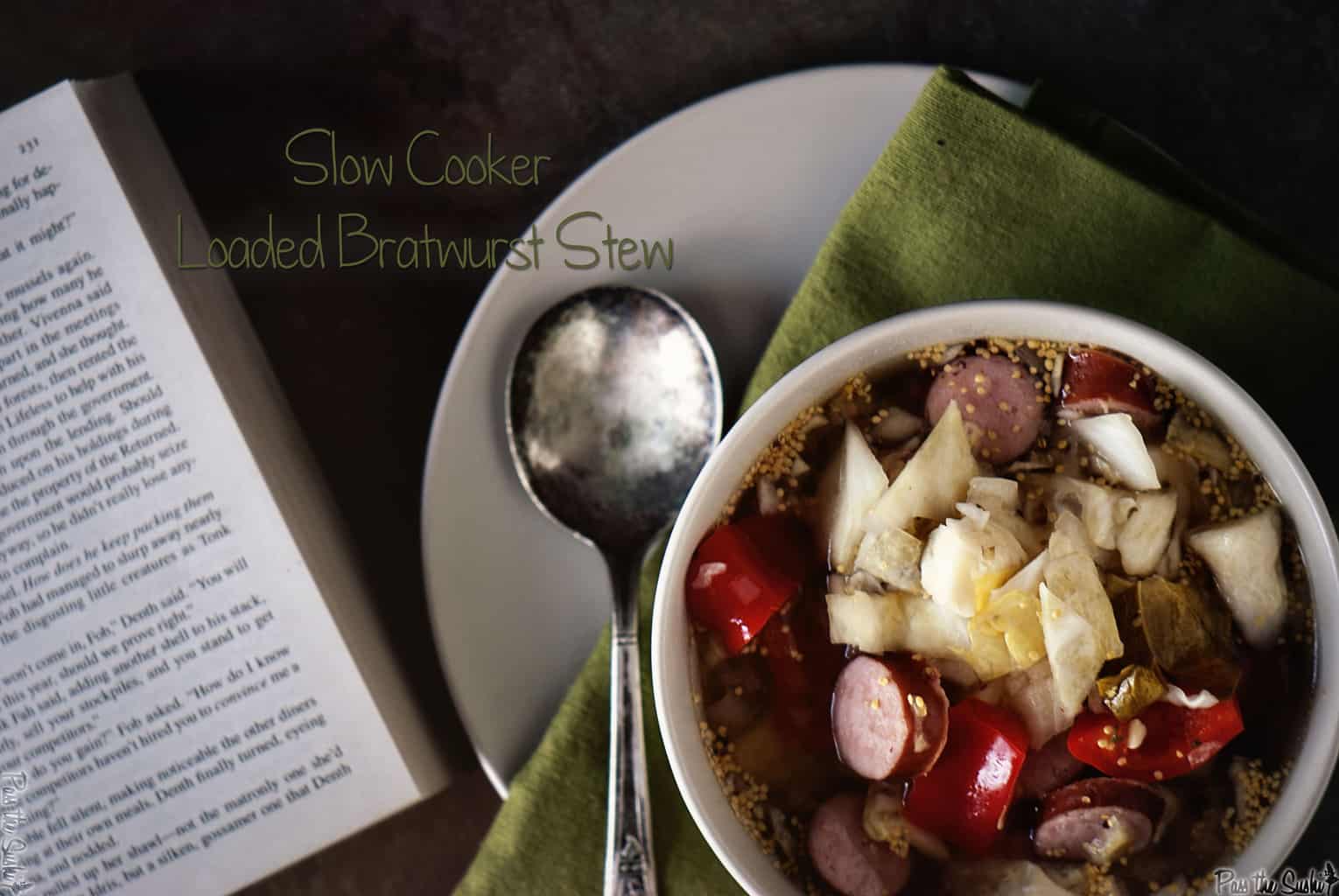 Cheesy Brat Stew for the Slow Cooker Recipe