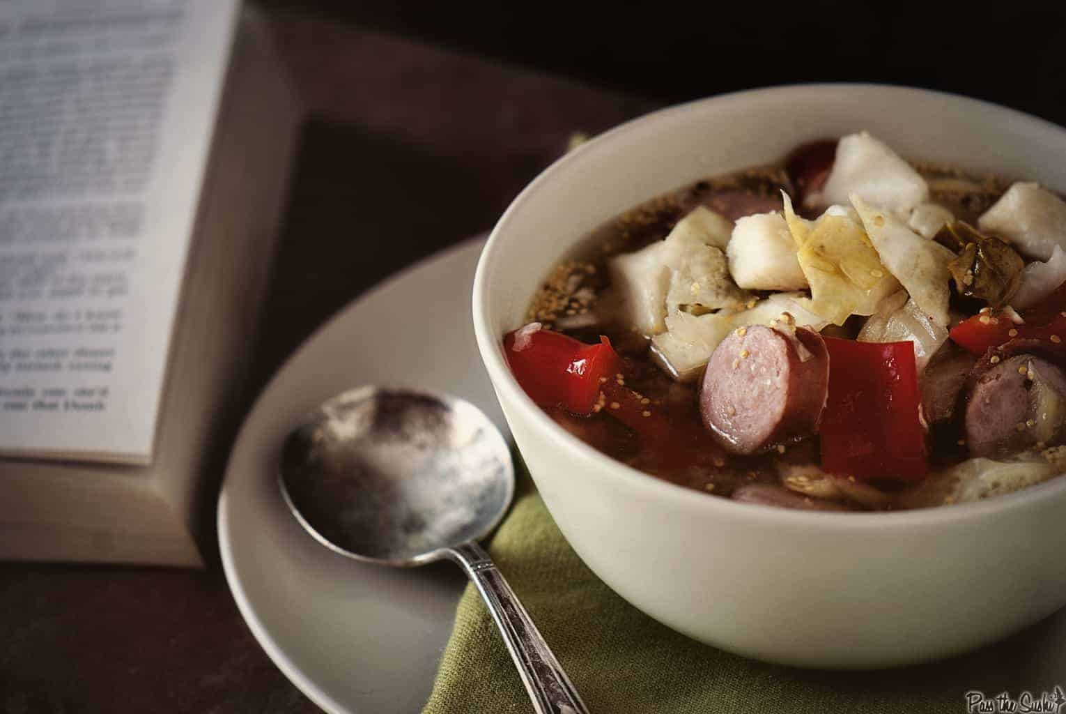 Slow Cooker Loaded Bratwurst Stew