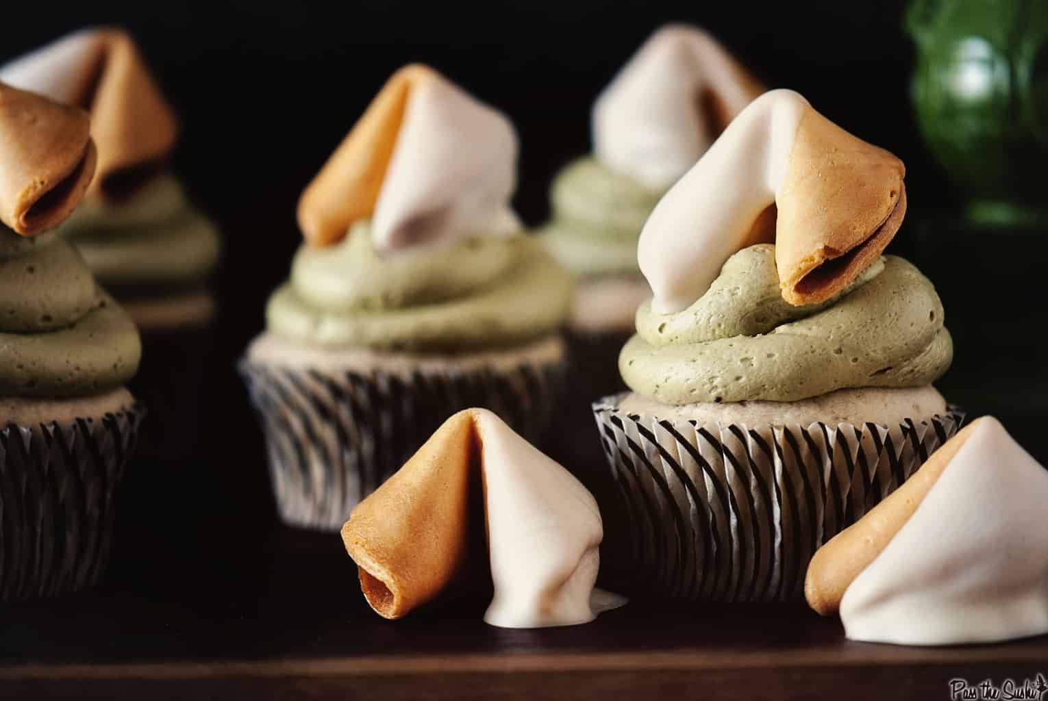 Almond Green Tea Cupcakes | Kita Roberts PassTheSushi.com