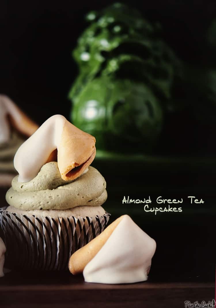 Almond Green Tea Cupcakes | Kita Roberts PassTheSushi.com