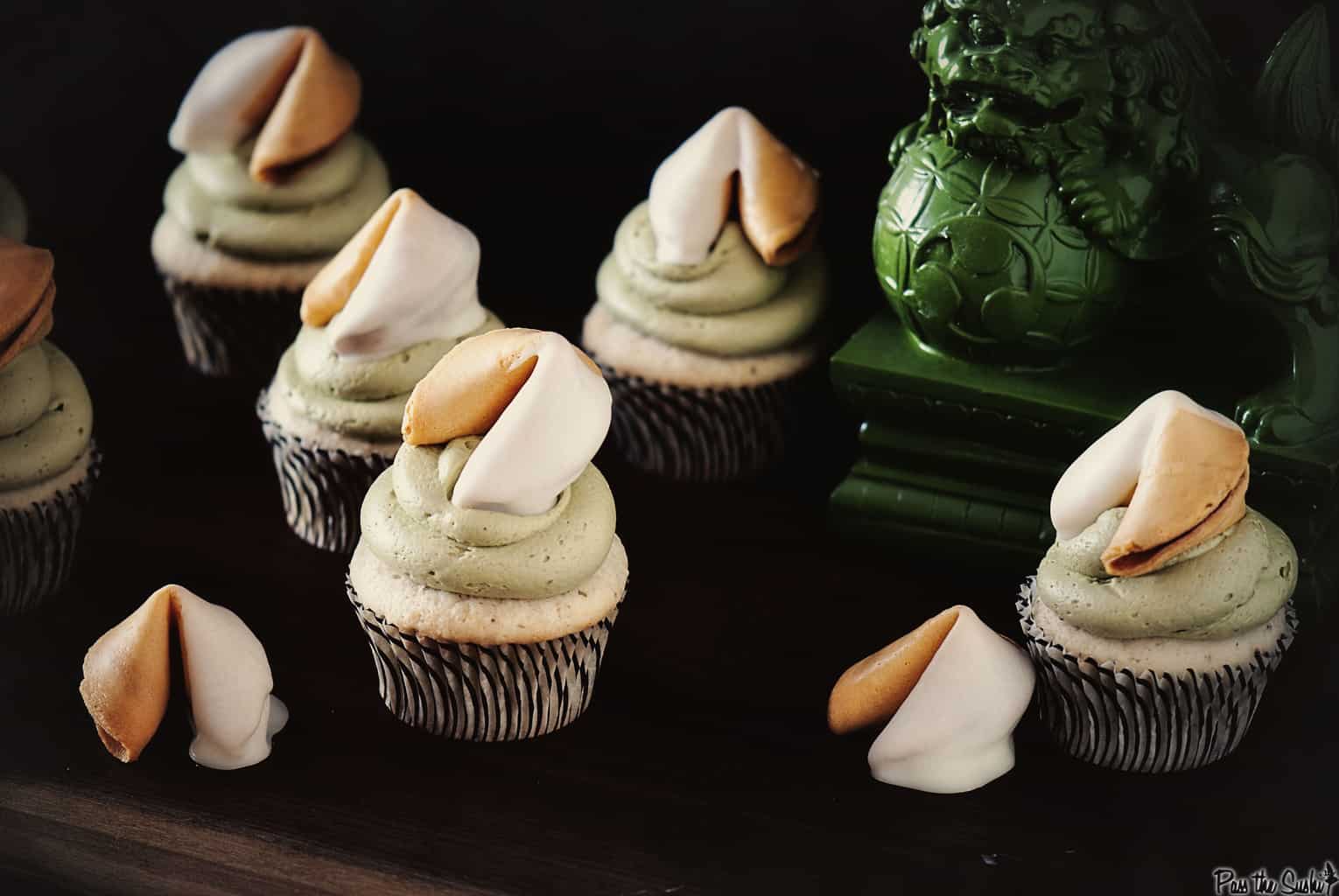 Almond Green Tea Cupcakes | Kita Roberts PassTheSushi.com