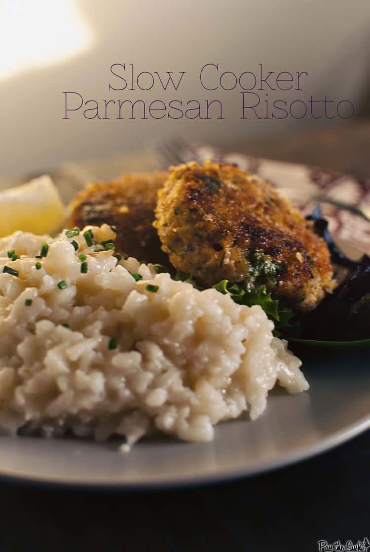 Salmon Cakes with Parmesan Risotto | Kita Roberts PassTheSushi.com