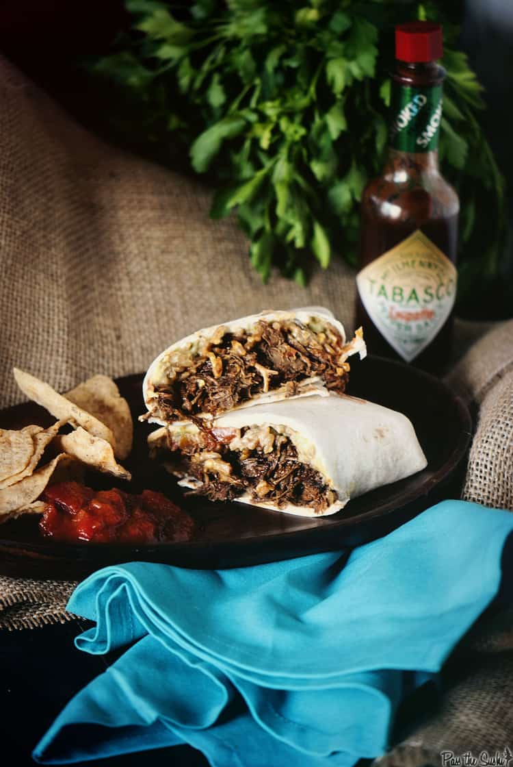 Slow Cooker Chipotle Beef Burrito | Kita Roberts PassTheSushi.com