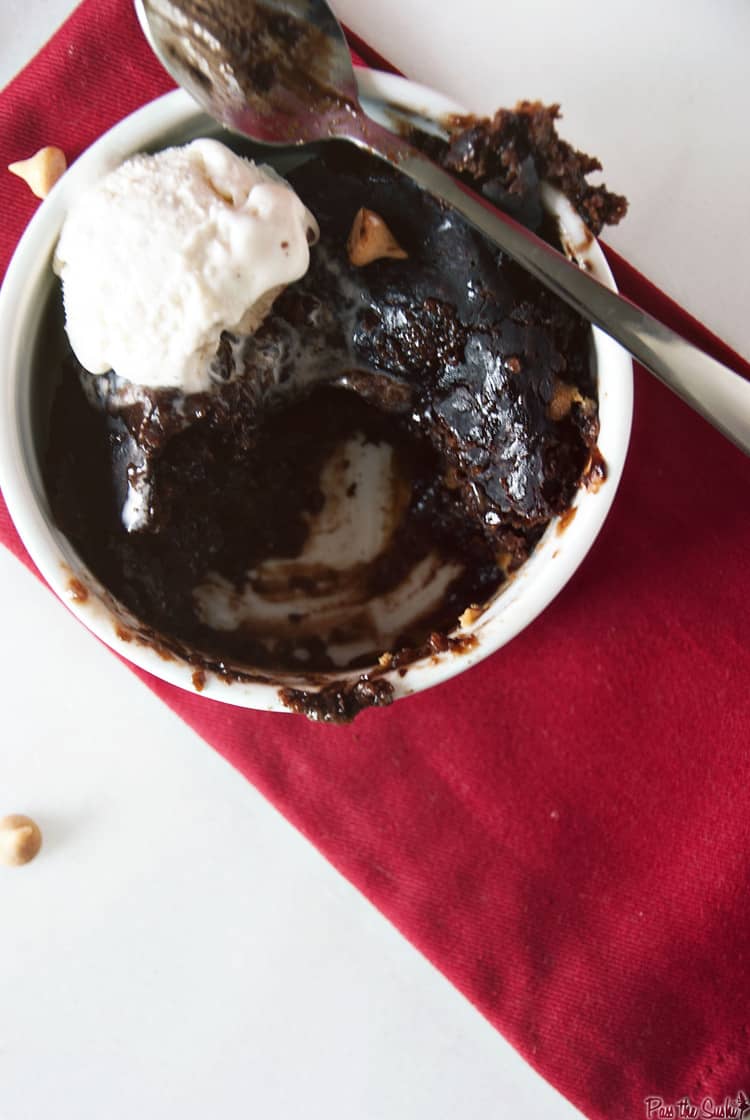 Slow Cooker Triple Chocolate & Peanut Butter Cake | Kita Roberts PassTheSushi.com