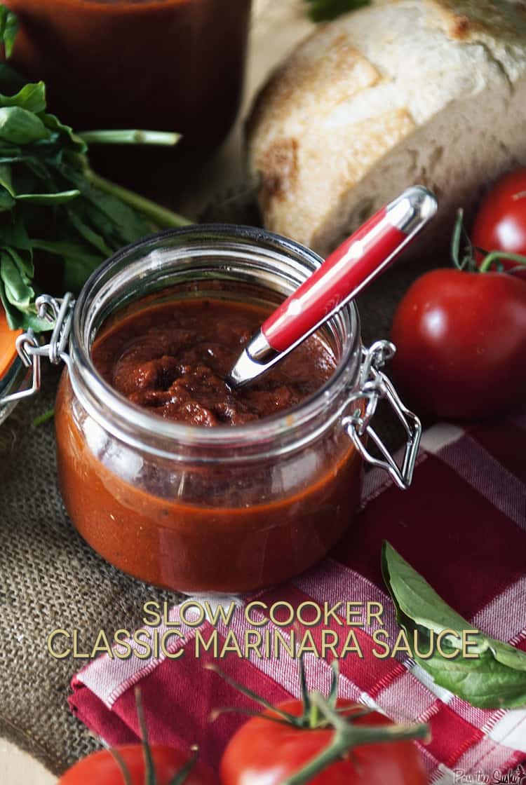 Slow Cooker Marinara Sauce | Kita Roberts PassTheSushi.com