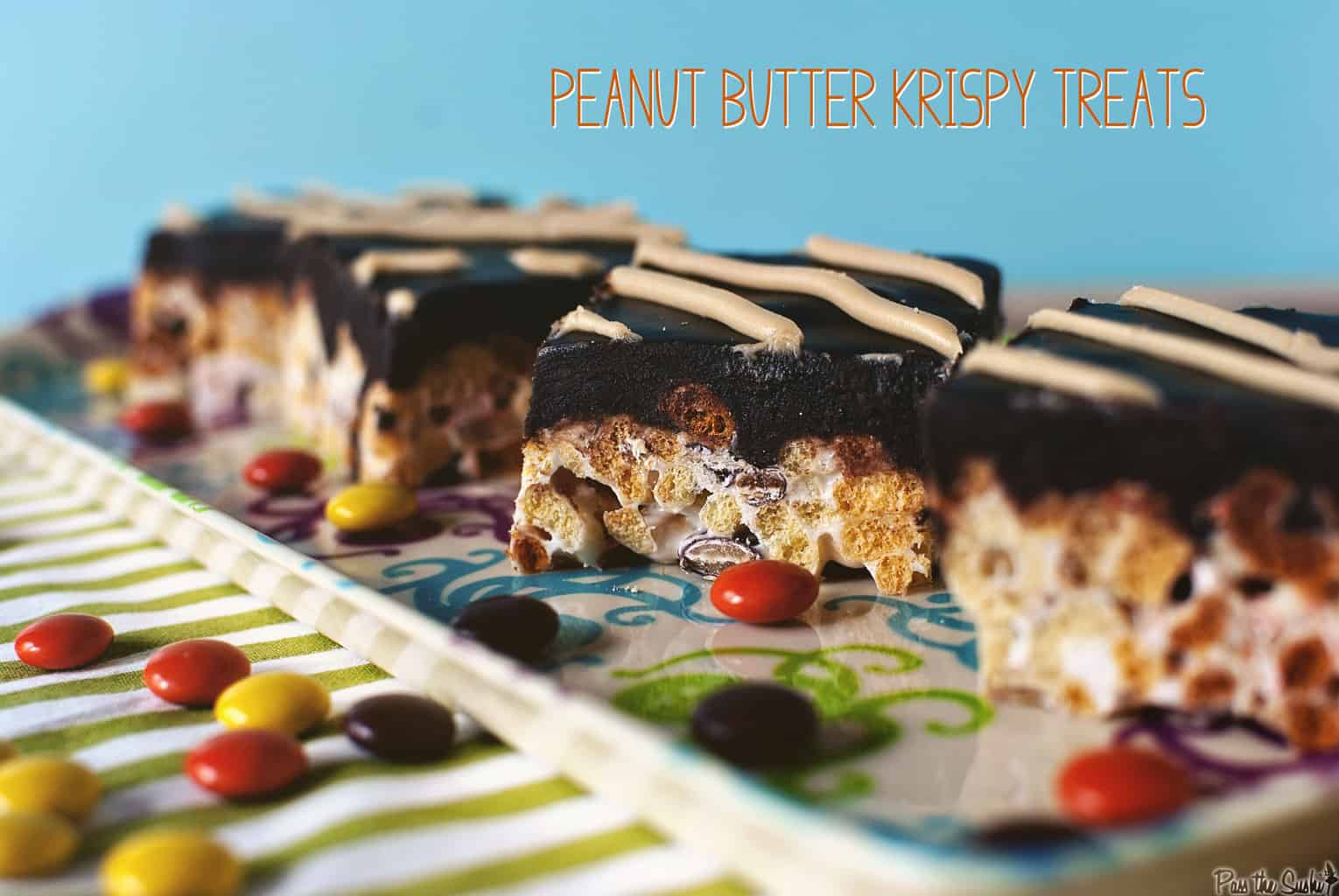 Peanut Butter Krispy Treats | Kita Roberts PassTheSushi.com