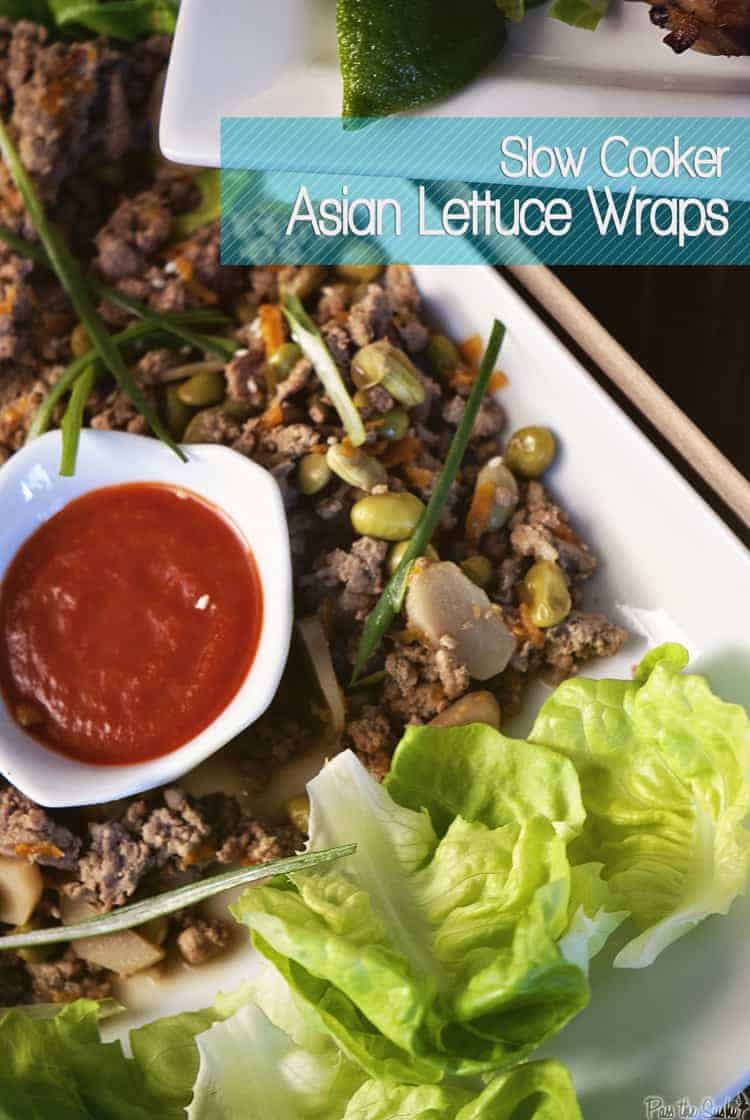 Slow Cooker Asian Lettuce Cups and Thai Chicken Wings | Kita Roberts PassTheSushi.com