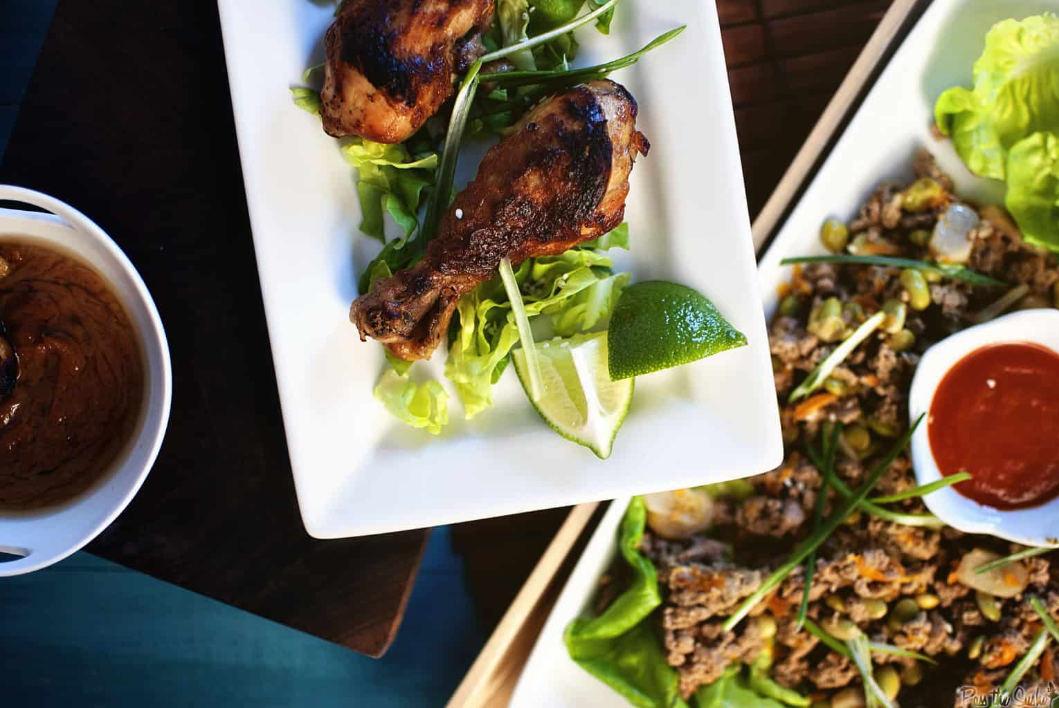 Slow Cooker Asian Lettuce Cups and Thai Chicken Wings | Kita Roberts PassTheSushi.com