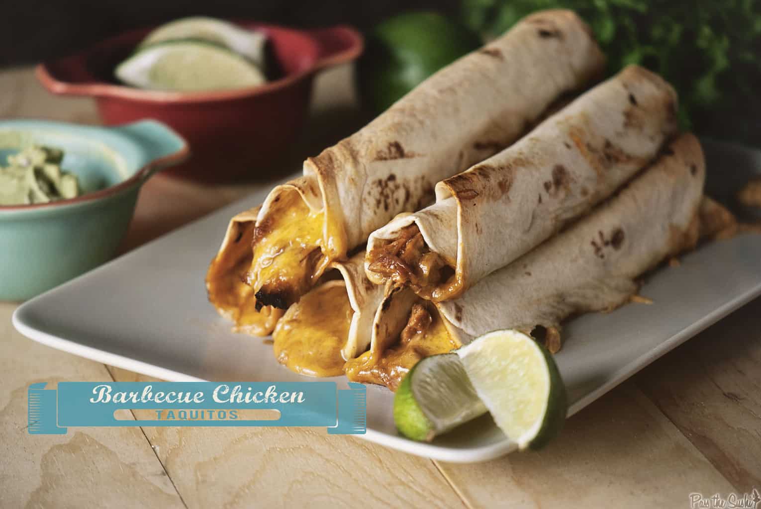 BBQ Chicken Taquitos | Kita Roberts PassTheSushi.com