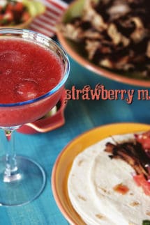 Simple Strawberry Margaritas for One