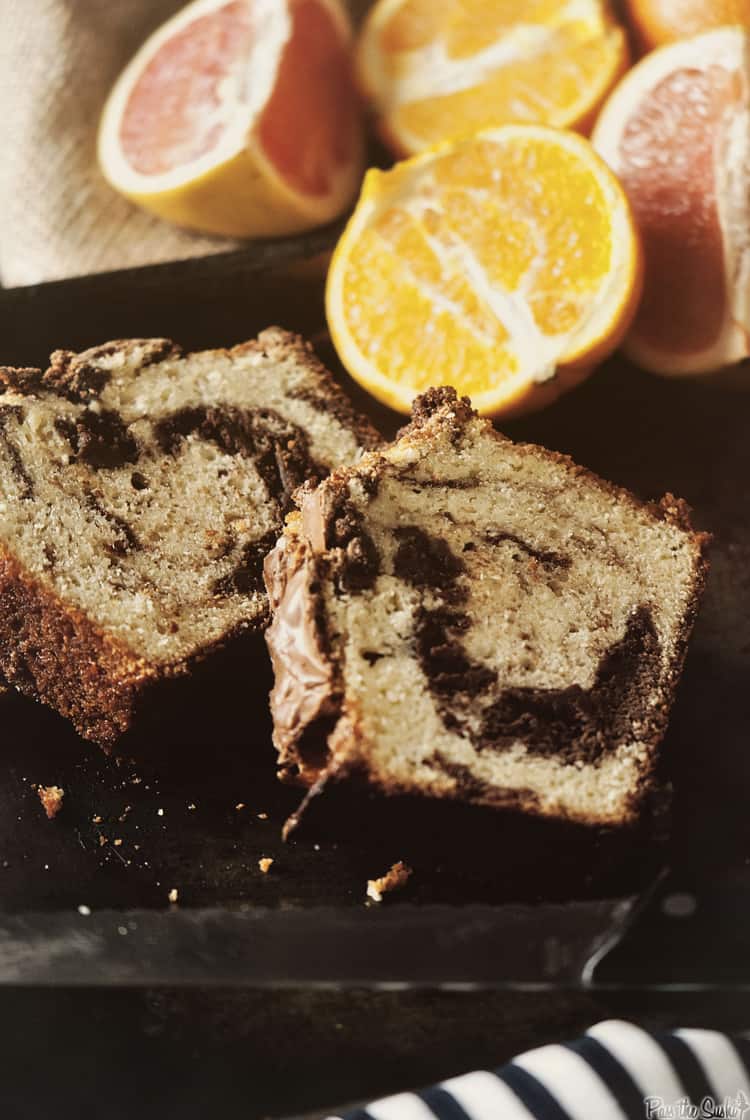 Chocolate Marble Loaf Cake | Kita Roberts PassTheSushi.com