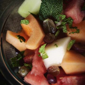 Fruit Salad with Honey Lime Syrup | Kita Roberts PassTheSushi