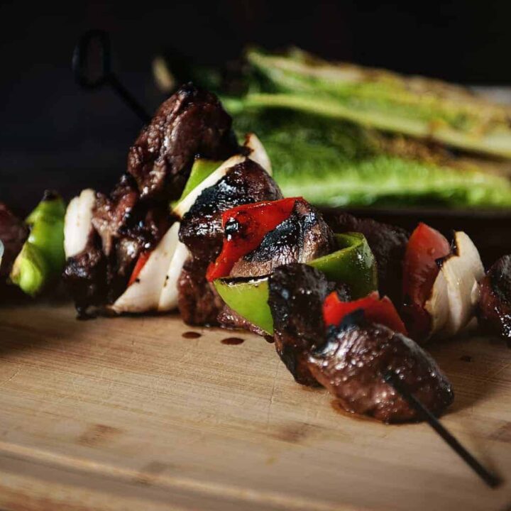 Grilled Venison Kabobs with Romaine | Kita Roberts PassTheSushi.com
