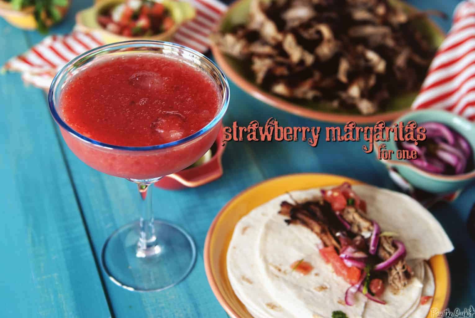 Strawberry Margarita | Kita Roberts PassTheSushi.com