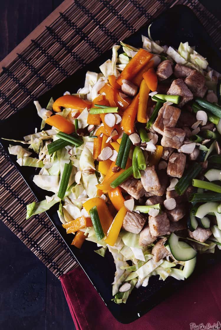 Asian Pork and Cabbage Salad Pass The Sushi