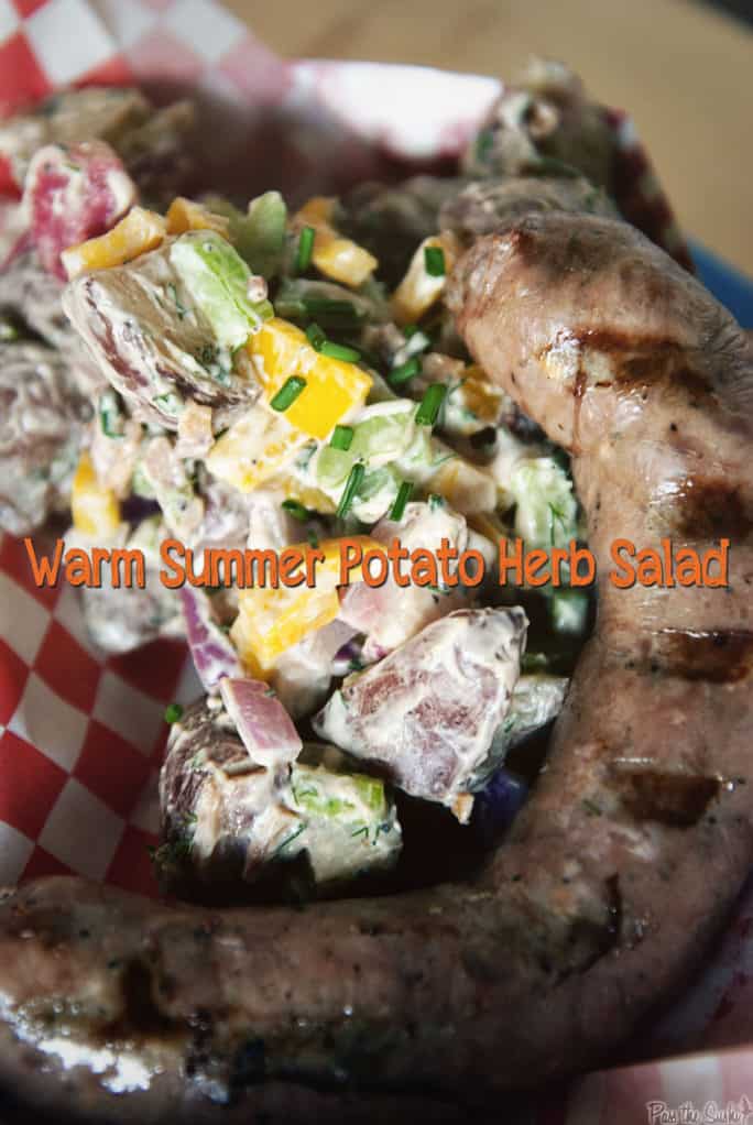 Warm Summer Potato Herb Salad  | Kita Roberts PassTheSushi