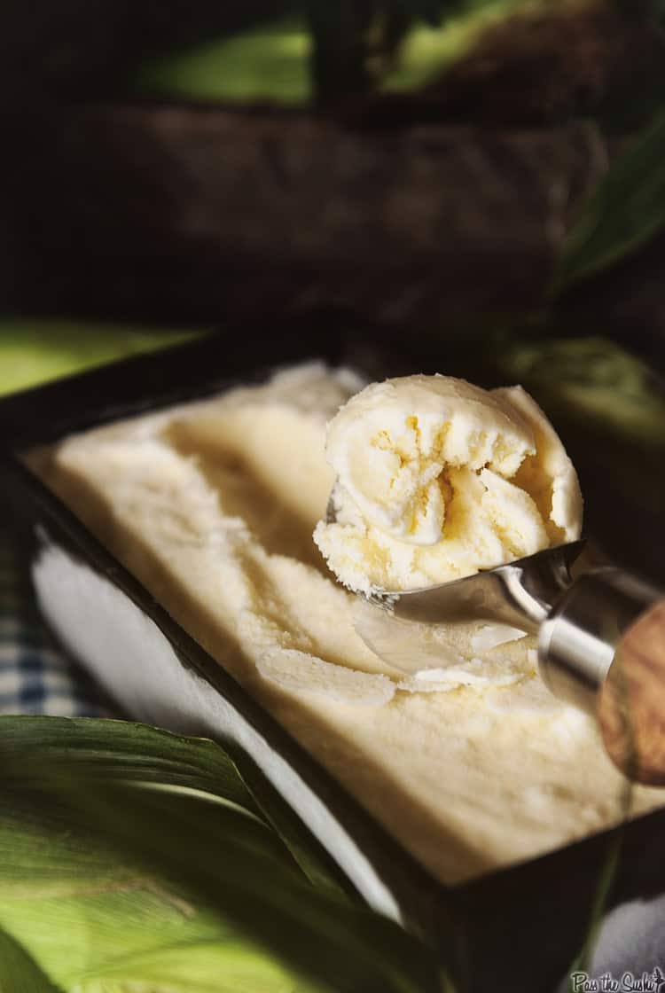 Farmer's Market Sweet Corn Ice Cream | Kita Roberts PassTheSushi.com