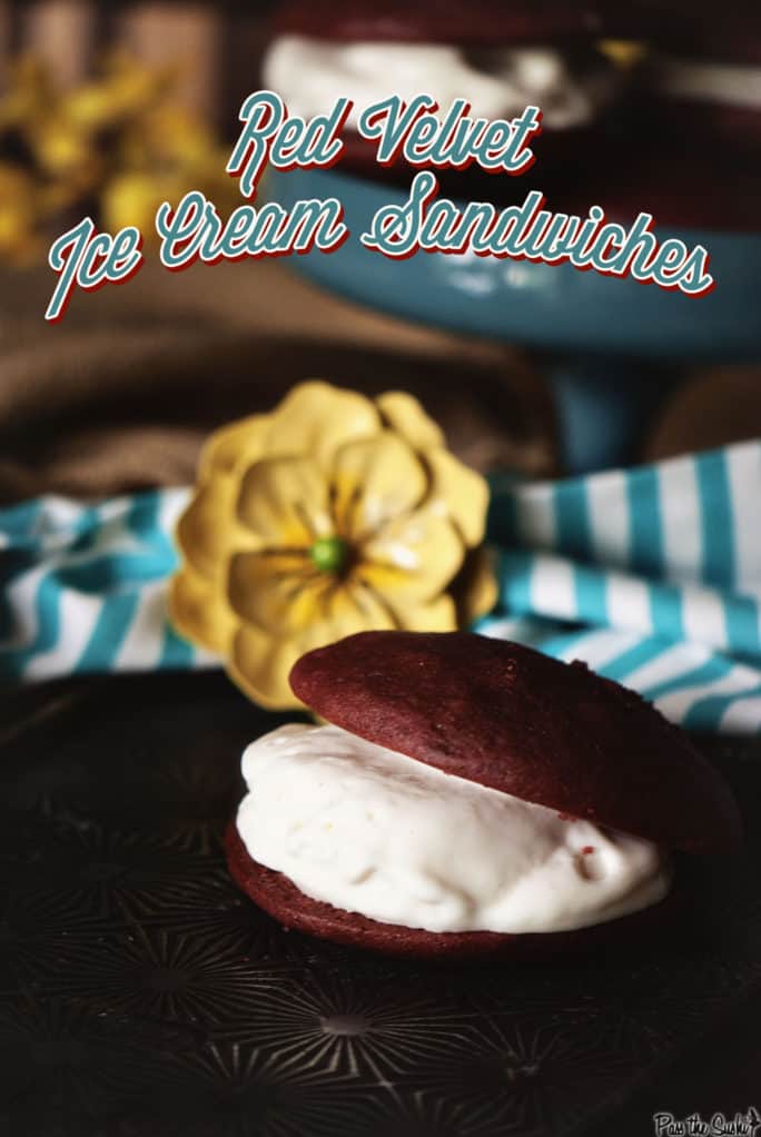 Red Velvet Ice Cream Sandwiches | Kita Roberts PassTheSushi.com