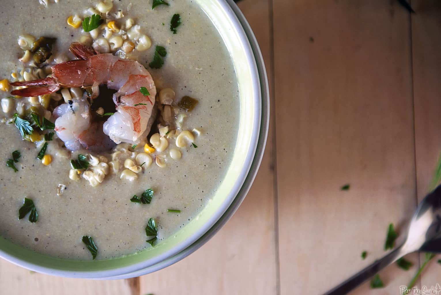 Grilled Corn Chowder | Kita Roberts PassTheSushi