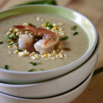 Grilled Corn Chowder | Kita Roberts PassTheSushi.com