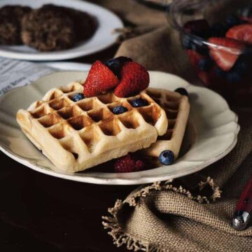 Belgian-Style Yeast Waffles | Kita Roberts PassTheSushi.com